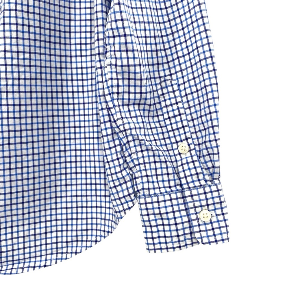 Ralph Lauren Polo Boys Tattersall Cotton Poplin Button Up Shirt - Picture 3 of 4